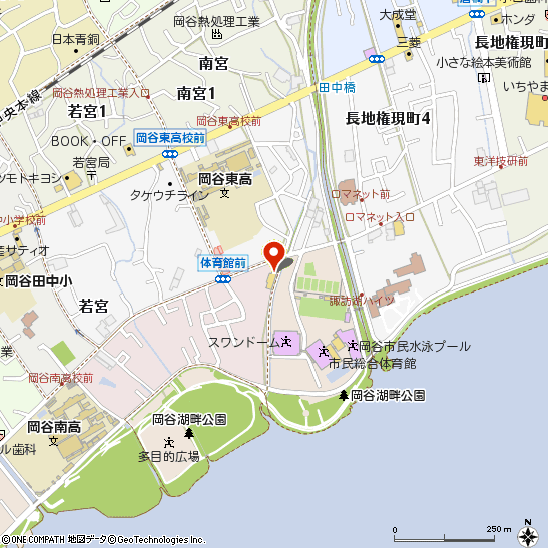 ミスタータイヤマン 岡谷店付近の地図